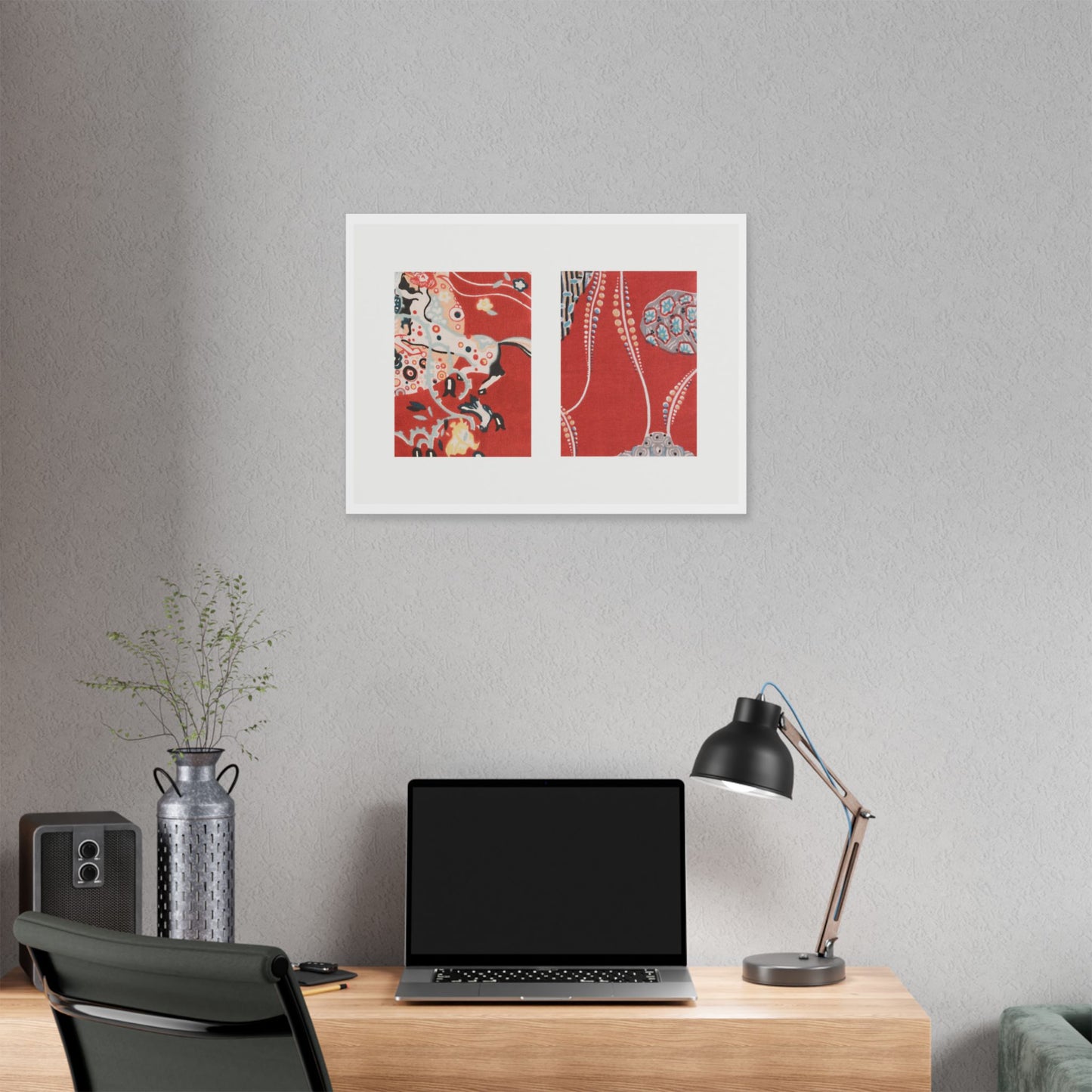 Textile Sample (circa 1920) by Gustav Klimt, from the Original, Canvas Art Print