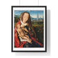 Virgin and Child in a Landscape (1480–90) by Master of the Legend of Saint Lucy, from the Original, Framed Art Print