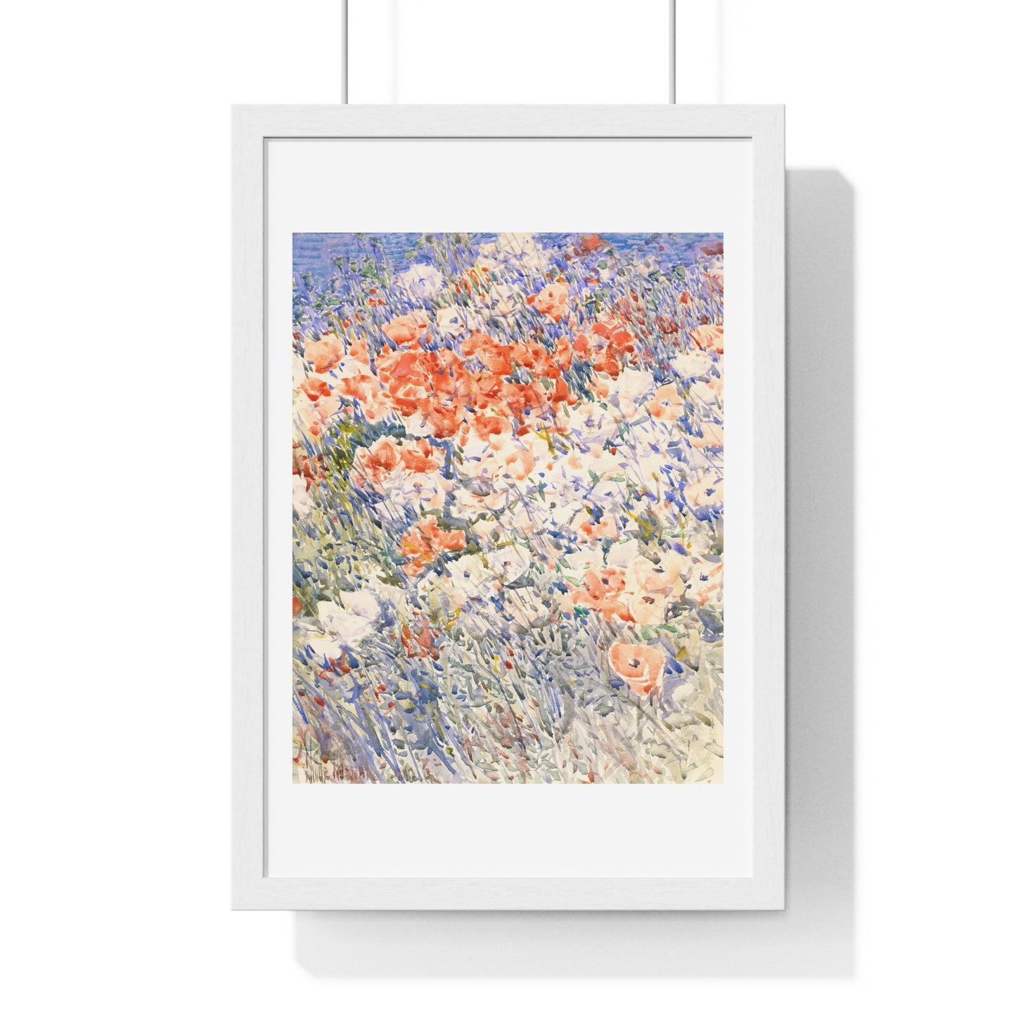 The Island Garden by Childe Hassam (1892) from the Original, Framed Art Print