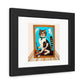 Framed Cat Digital Art 'Designed by AI' Wooden Framed Print