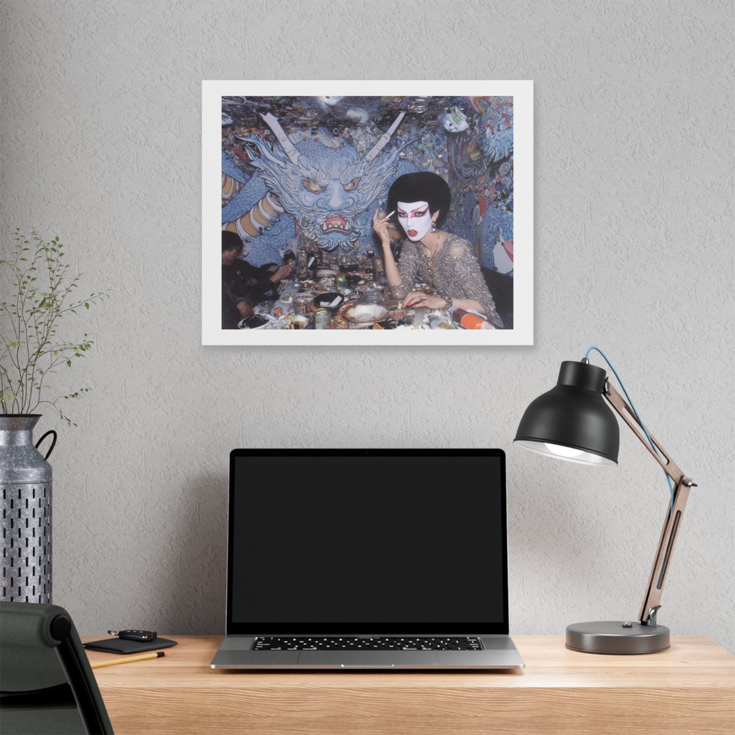 Psychedelic Japan V Abstract Art 'Designed by 'AI Canvas Art Print