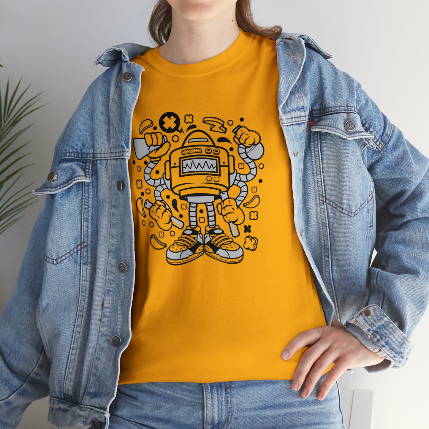 Lab Robot Monster Cartoon T-Shirt