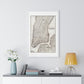 Map of the City of New York (circa 1850) from the Original, Framed Art Print