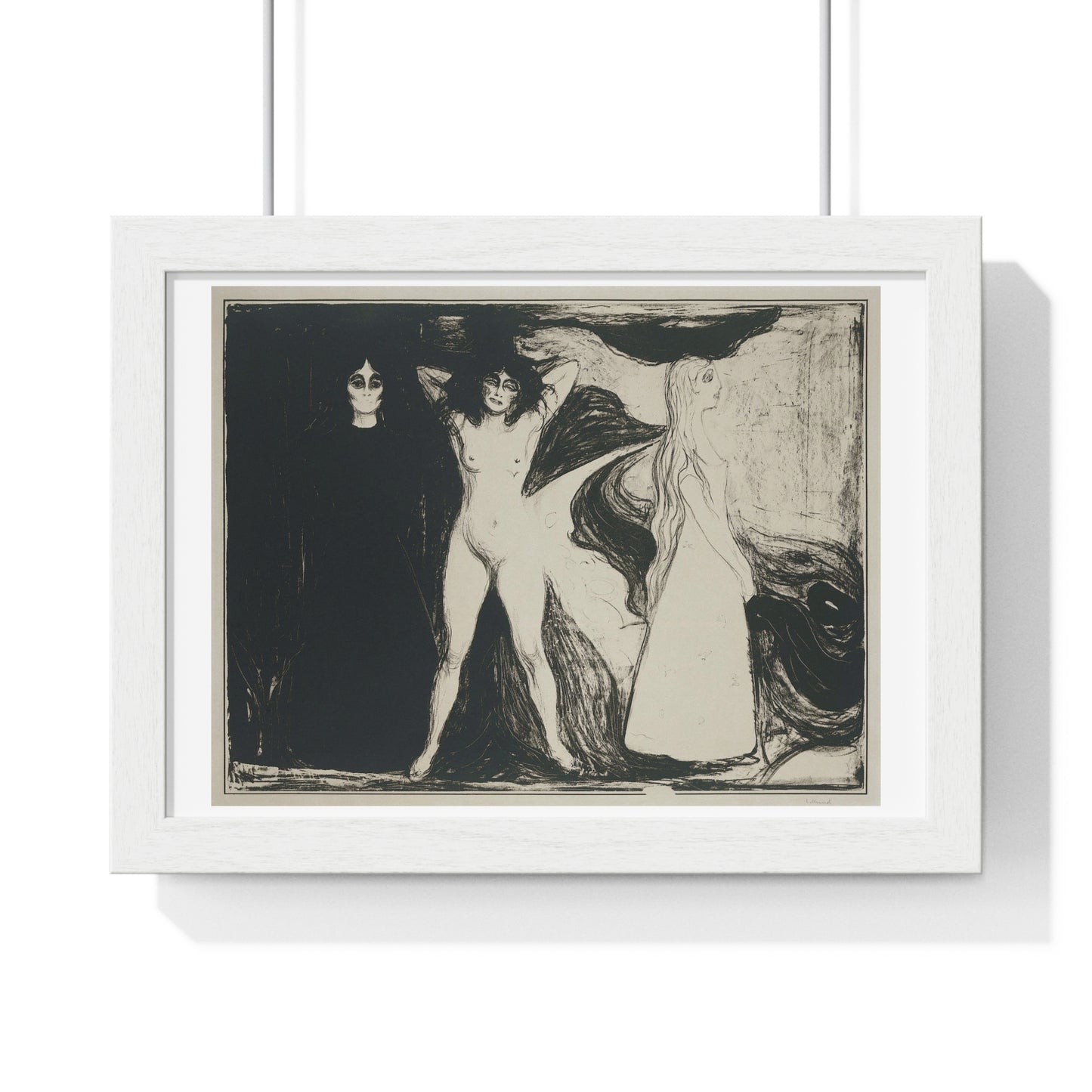 Das Weib (De Sfinx) (1899) by Edvard Munch Framed Art Print