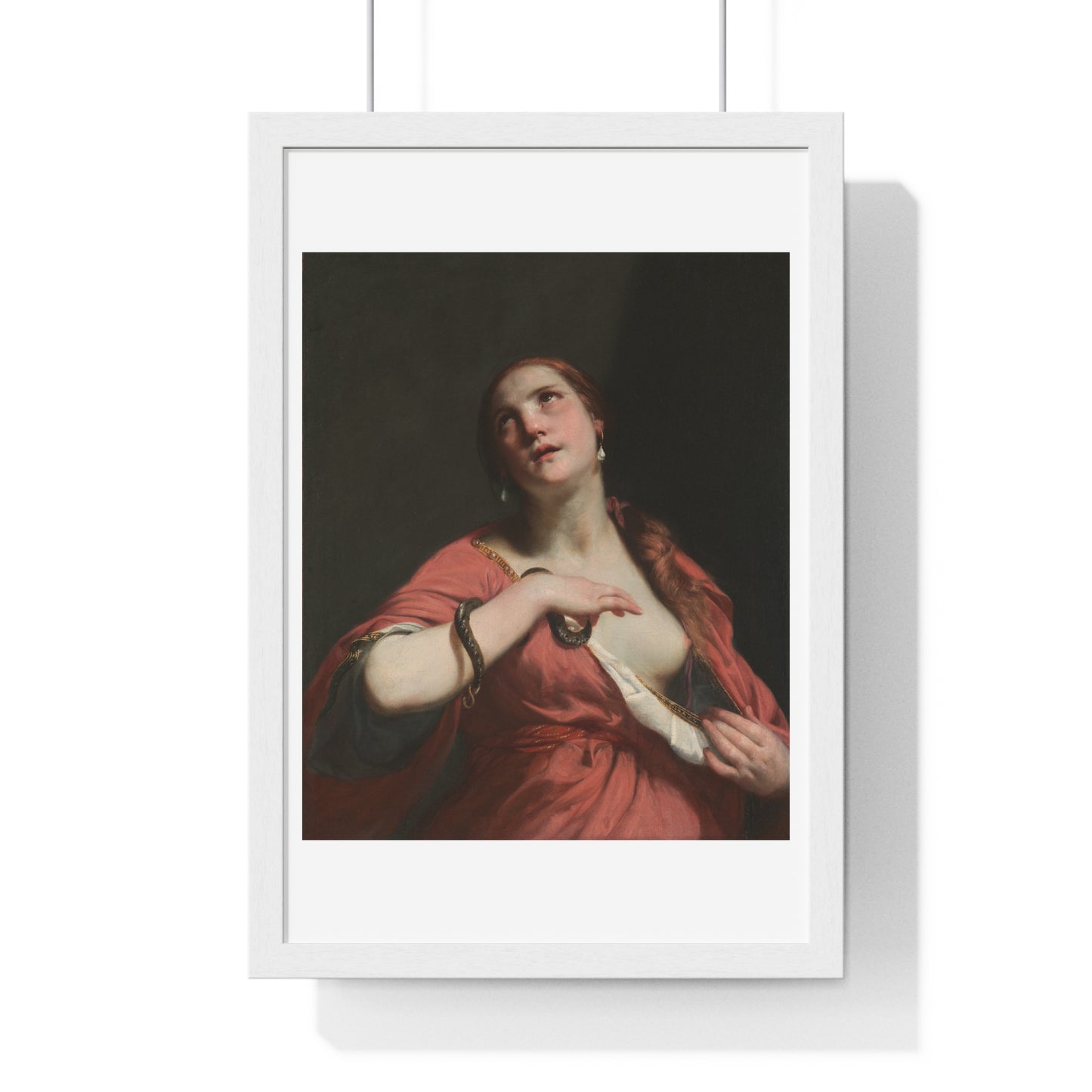 The Death of Cleopatra (circa 1645–55) by Guido Cagnacci, from the Original, Framed Art Print