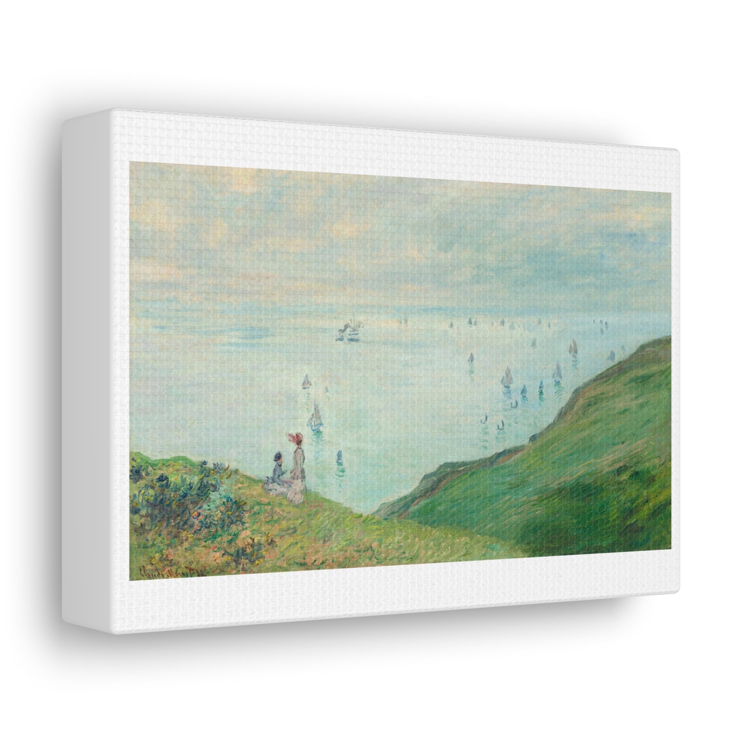 Cliffs at Pourville (1882) by Claude Monet, Canvas Art Print from the Original