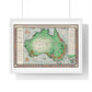 Vintage Map of Australia (1930) by MacDonald Gill, from the Original, Framed Art Print