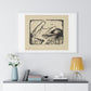 Mädchen auf der Liege II (1919) by Otto Mueller, from the Original, Framed Print