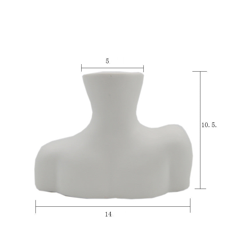 Minimalist Bust Figure Sculpture Decorative Vase