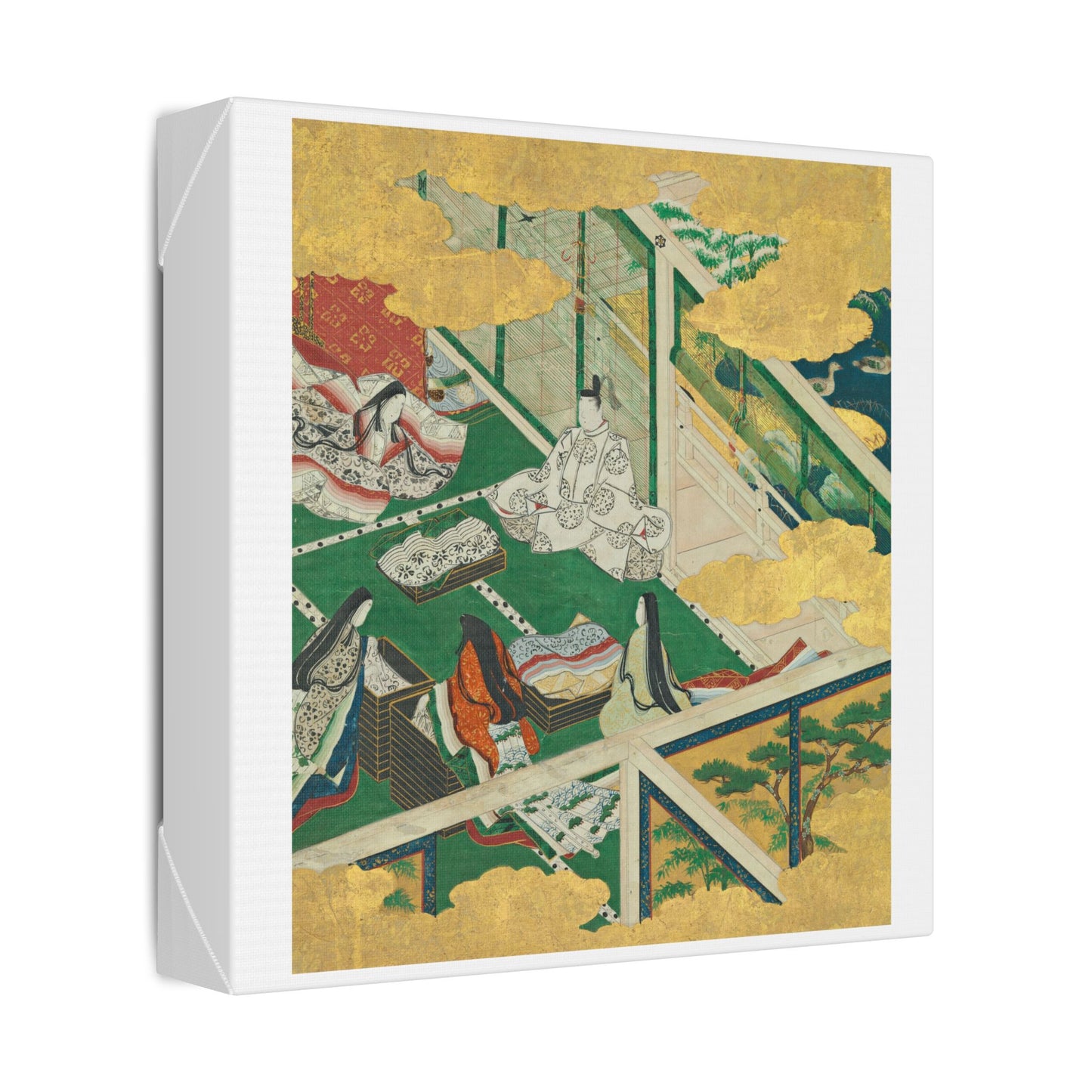 Tamakazura 'A Lovely Garland' from The Tale of Genji by Tosa Mitsuyoshi, Japanese Calligraphy, Canvas Art Print