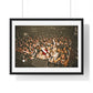 Crowd at Hip Hop Concert, Retro Photography (2017) from the Original, Framed Print