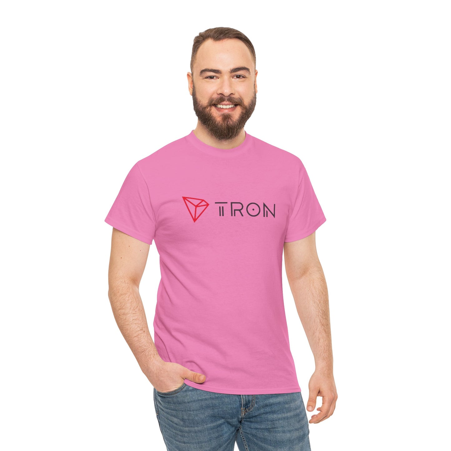 Tron (Blockchain) #TRX Crypto Unisex Heavy Cotton T-Shirt