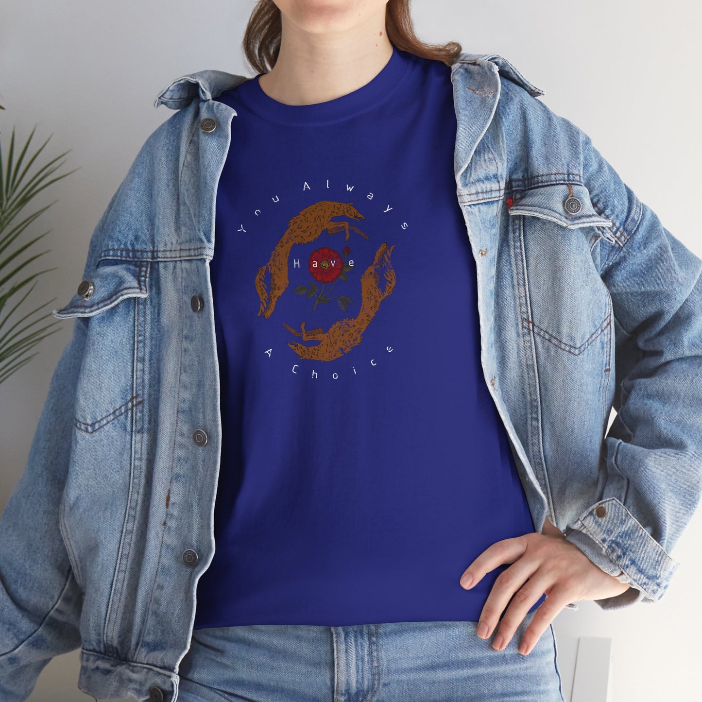 'You Always Have a Choice' Two Dogs Design T-Shirt