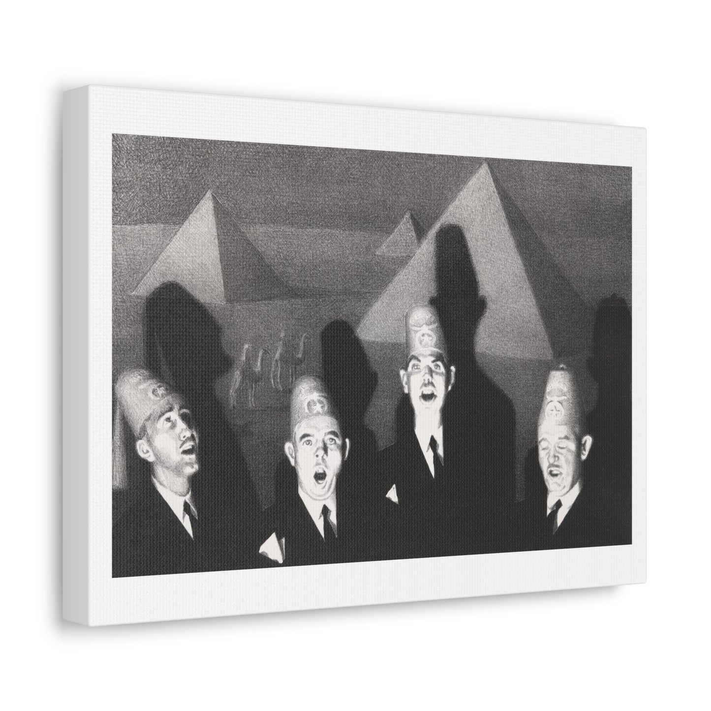 Shrine Quartet (1939) by Grant Wood, Art Print from the Original on Canvas