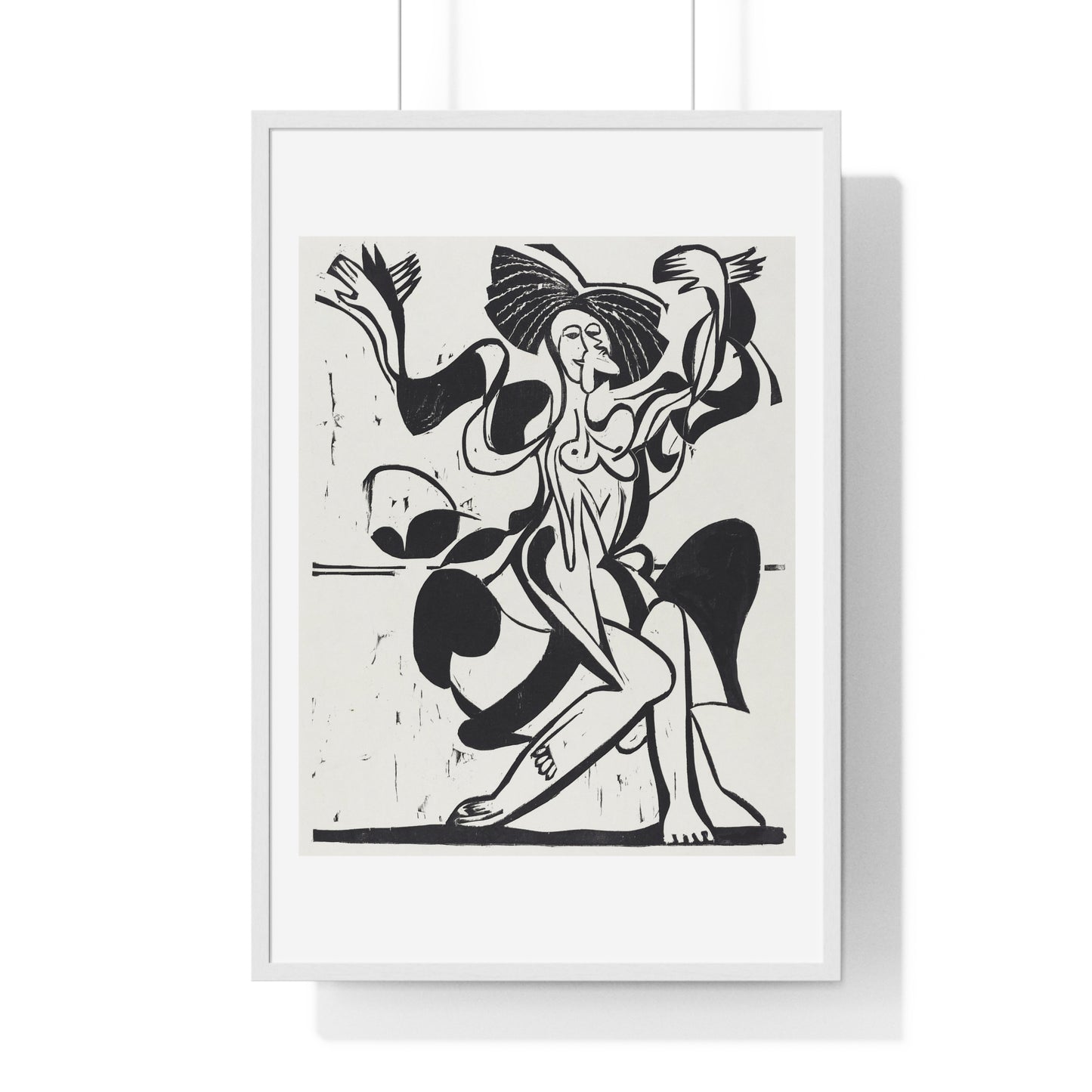 Mary Wigman's Dance (1933) by Ernst Ludwig Kirchner, from the Original, Framed Art Print