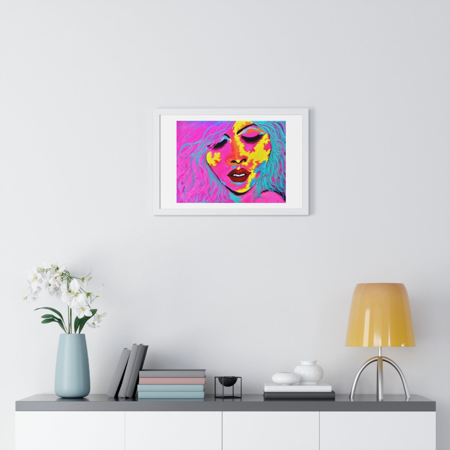 Ecstasy, Psychedelic Art 'Designed by AI' Framed Print