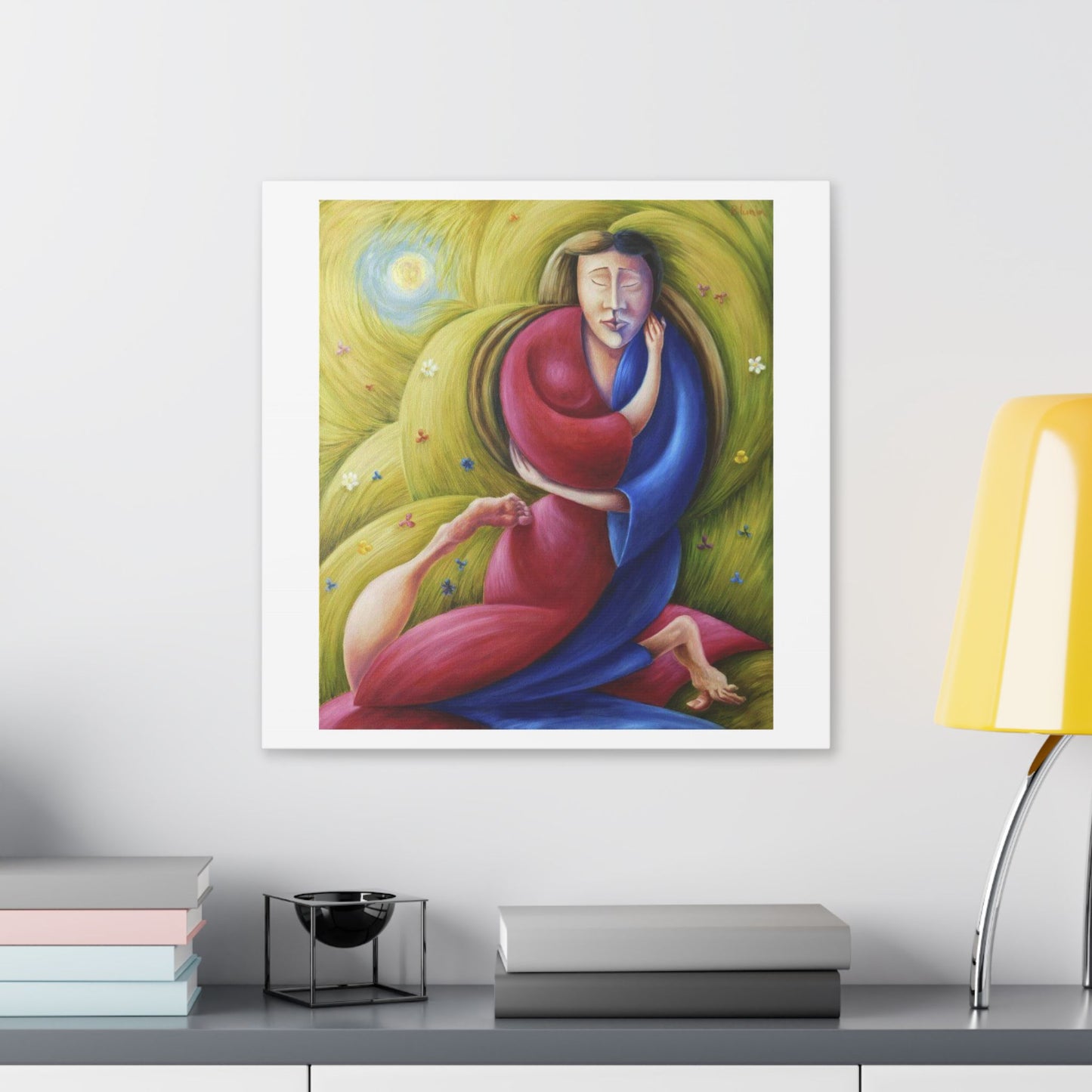 The Eternal Embrace 'Designed by AI' Canvas Art Print