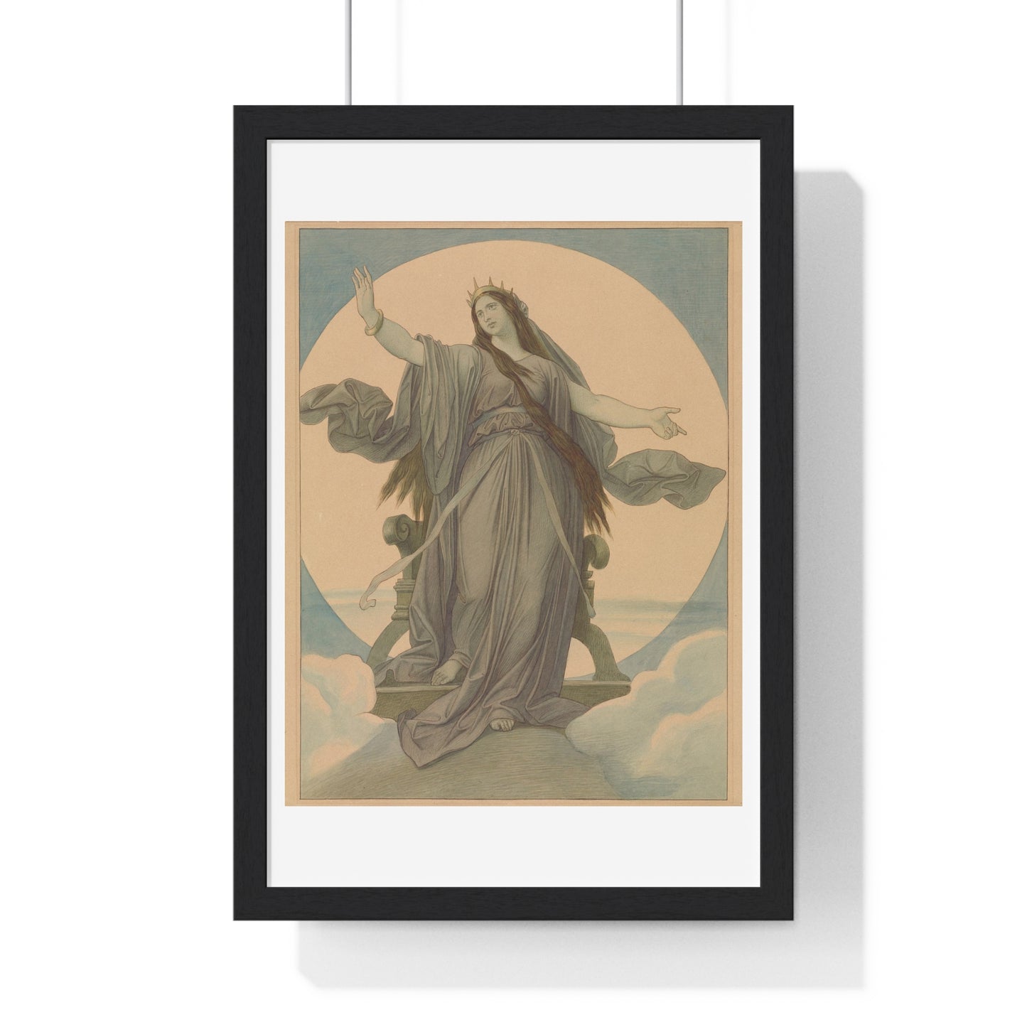 Queen of the Night (1864–1867) by Moritz von Schwind, from the Original, Framed Art Print