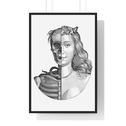 The Duality of the Feminine: Life Death Rebirth, by Unknown, from the Original, Framed Art Print