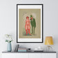 Pink Lady and Green Man by Robert Storm Petersen, from the Original, Framed Art Print