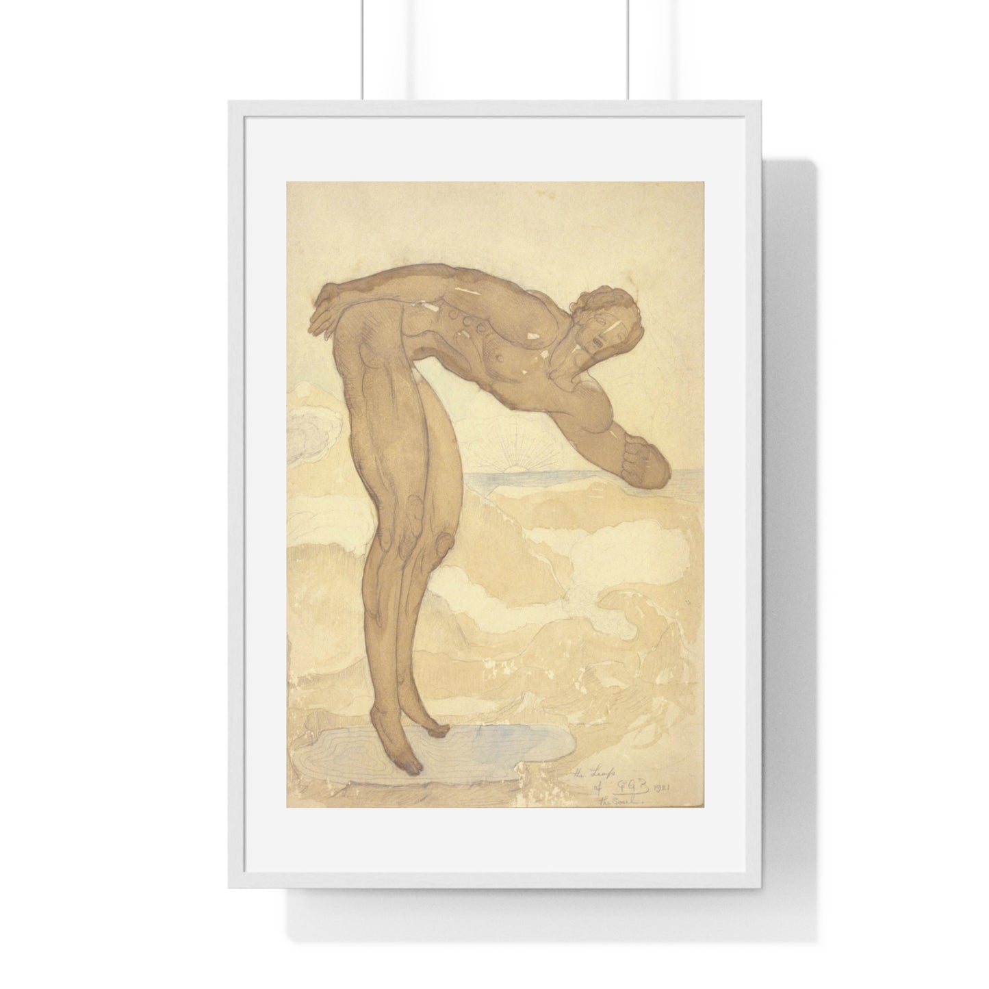 The Leap of the Soul (1921) by George Grey Barnard, from the Original, Framed Art Print