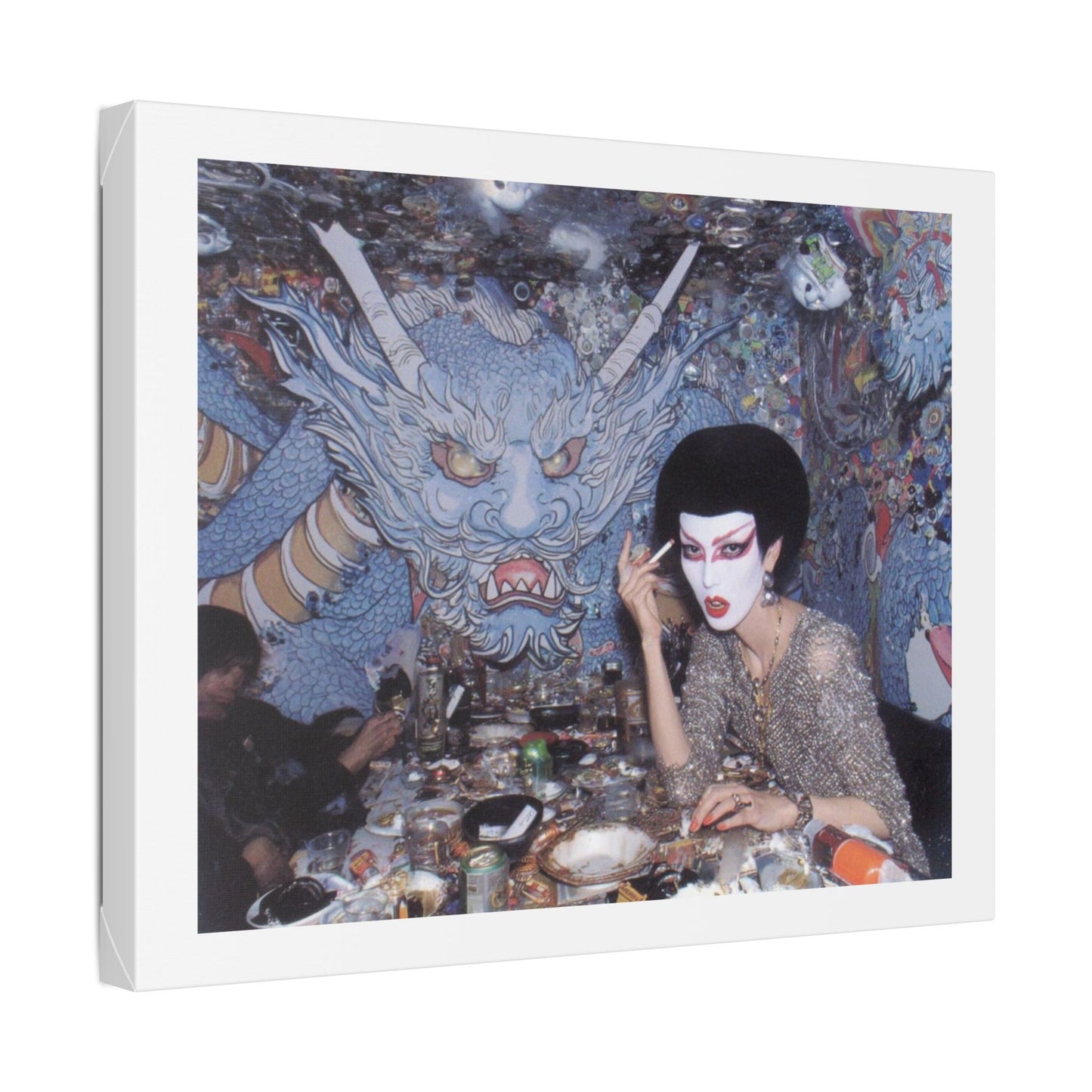 Psychedelic Japan V Abstract Art 'Designed by 'AI Canvas Art Print