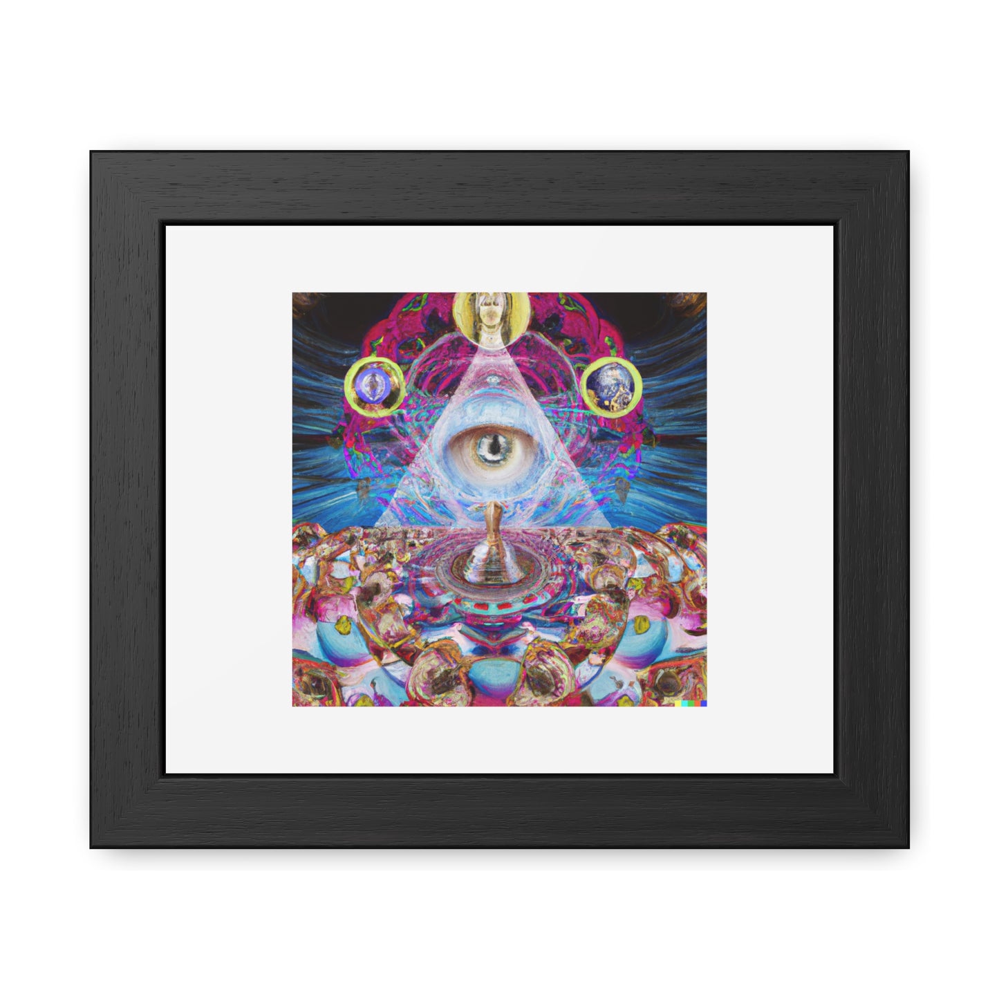 Third Eye Digital Art 'Designed by AI' Wooden Framed Print