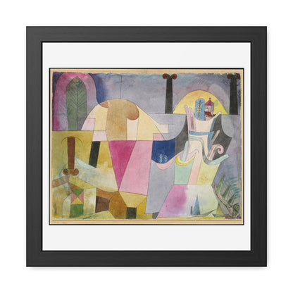 Black Columns in a Landscape (1919) by Paul Klee from the Original, Wooden Framed Print