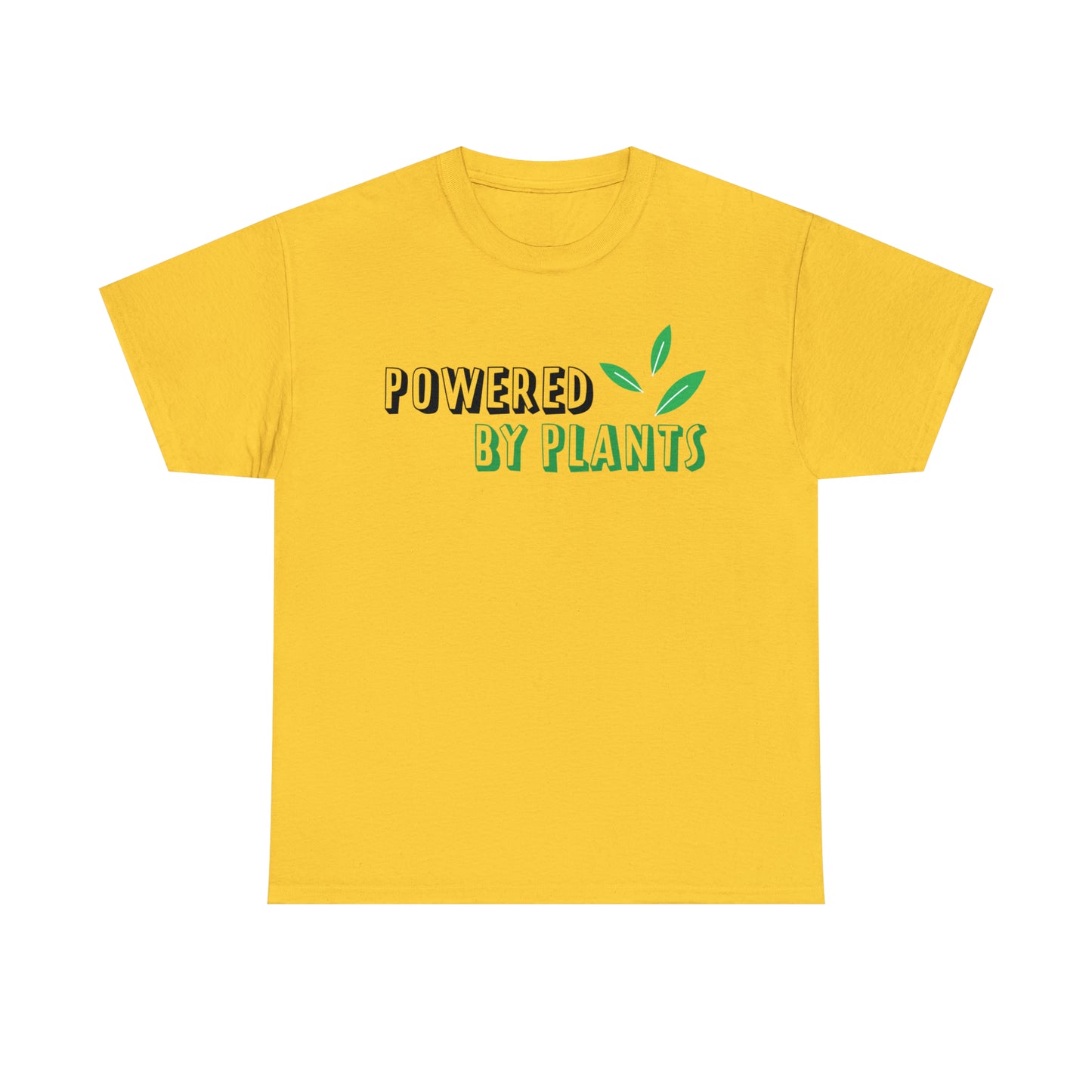 Powered By Plants Vegan T-Shirt Inspirational Unisex