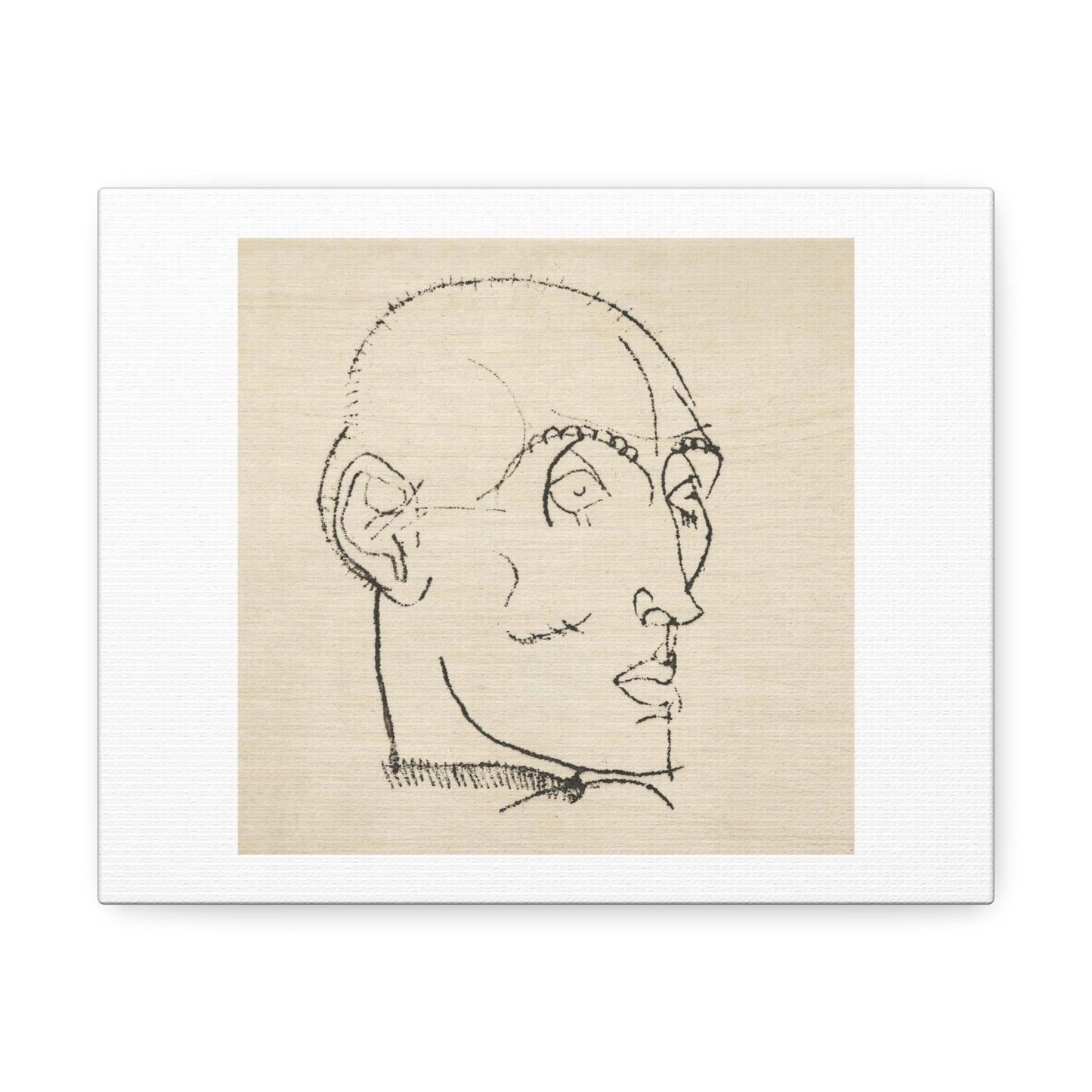 Portrait of a Man (1914) by Egon Schiele from the Original, Art Print on Satin Canvas