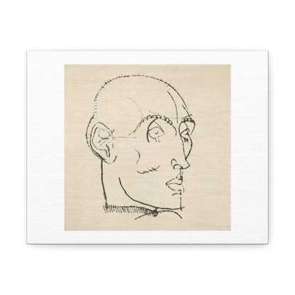 Portrait of a Man (1914) by Egon Schiele from the Original, Art Print on Satin Canvas