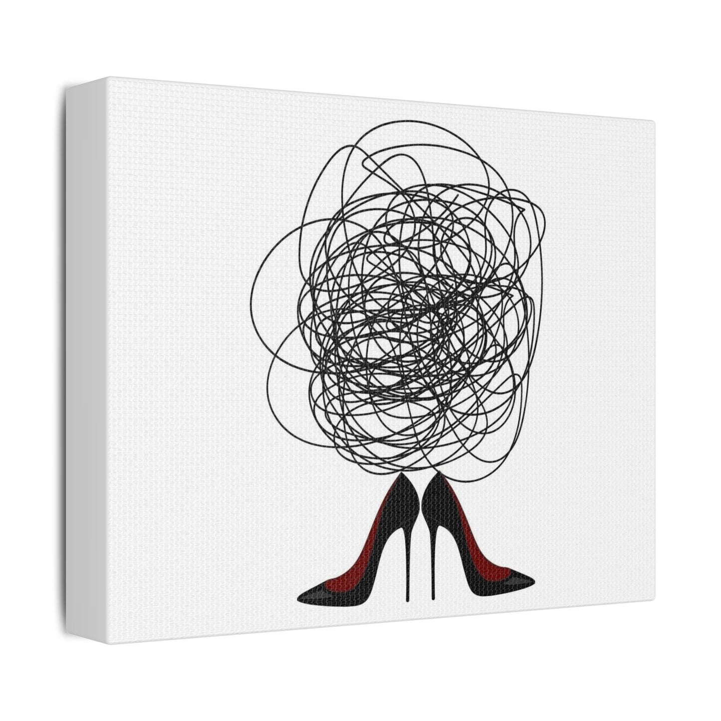 Moral Dilemmas of the Mind 'Designed by AI', Art Print on Canvas