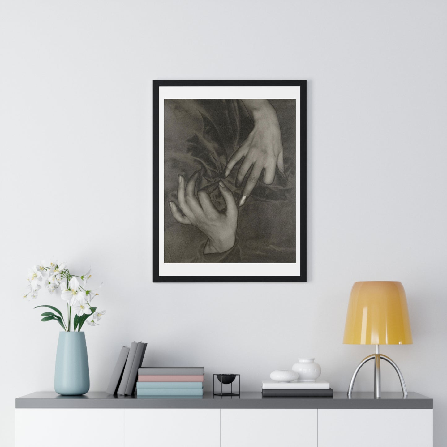 Georgia O’Keeffe Hands and Thimble (1919) by Alfred Stieglitz from the Original, Framed Art Print