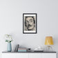 Salvador Dali Portrait, Pencil Sketch 'Designed by AI' Framed Art Print