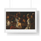 Card and Backgammon Players by Michelangelo Merisi Da Caravaggio, from the Original, Framed Print