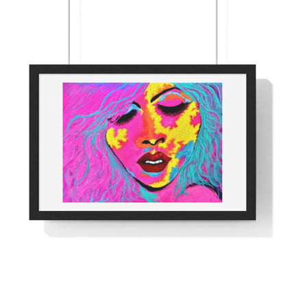 Ecstasy, Psychedelic Art 'Designed by AI' Framed Print