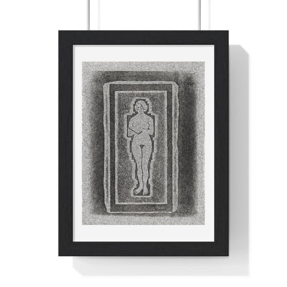 Nude with Book or Stone Plate in Hand 'Naakt met Boek of Stenen Plaat in de Hand' (1924) by Samuel Jessurun de Mesquita, from the Original, Framed Art Print