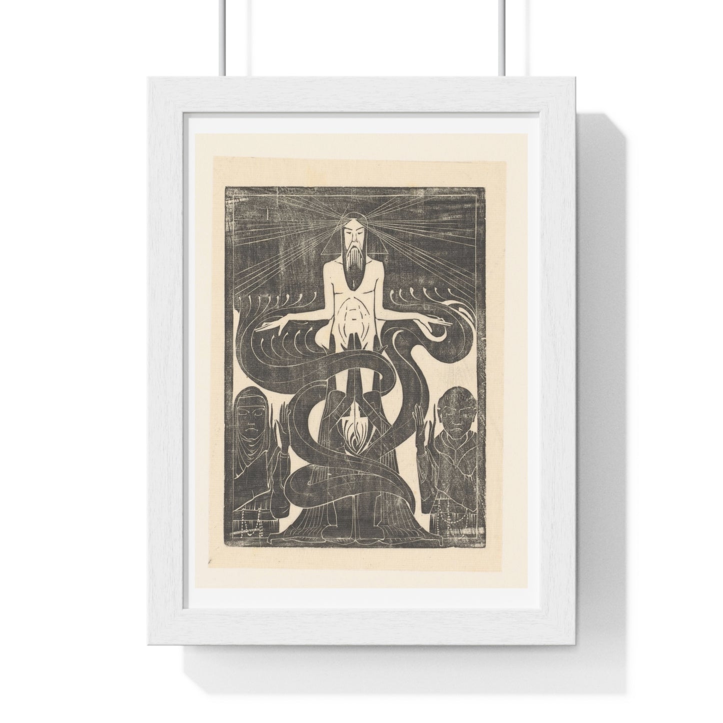 Argonauten Manlijk en Vrouwlijk Vuur (1894) by Karel Petrus Cornelis de Bazel, from the Original, Framed Art Print