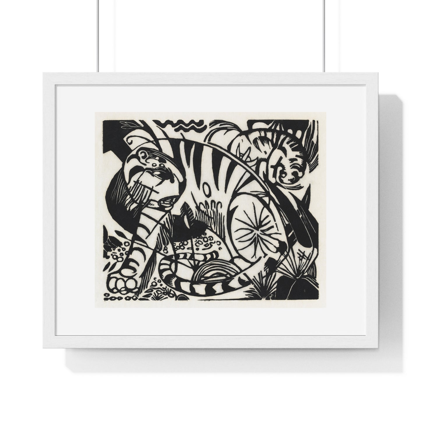 Tiger (1912) by Franz Marc, from the Original, Framed Art Print