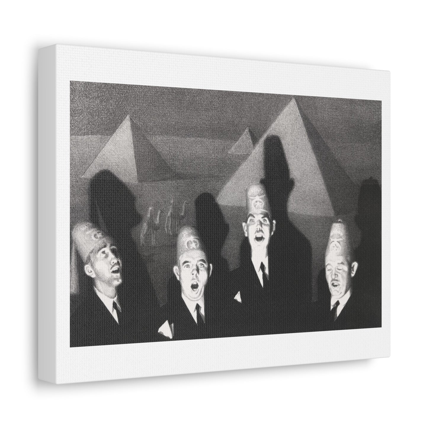 Shrine Quartet (1939) by Grant Wood, Art Print from the Original on Canvas