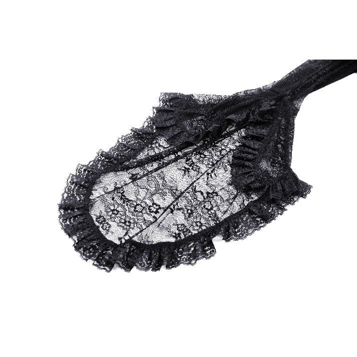 Dark in Love Delaney Gothic Romantic Lace Flare-Sleeve Top