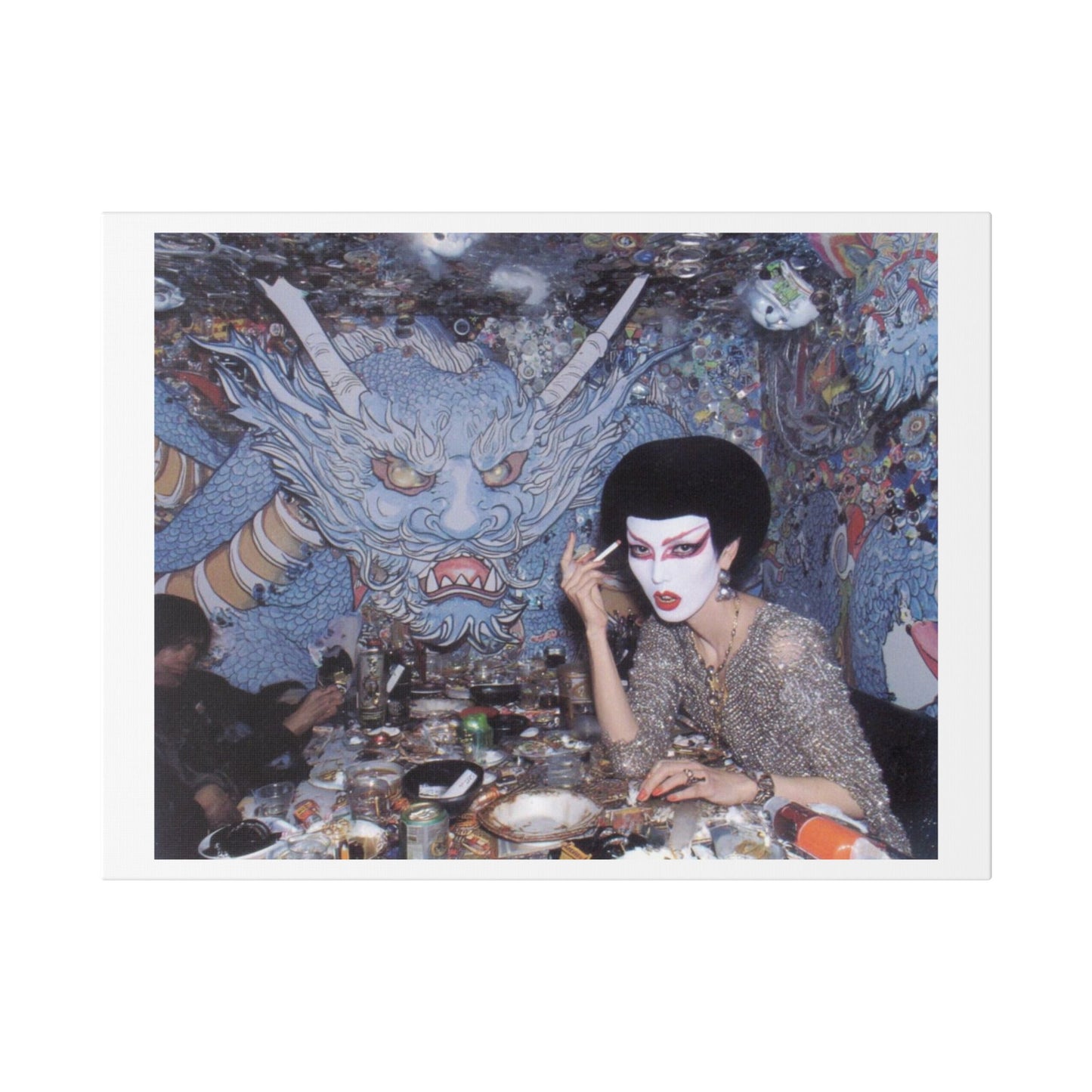 Psychedelic Japan V Abstract Art 'Designed by 'AI Canvas Art Print