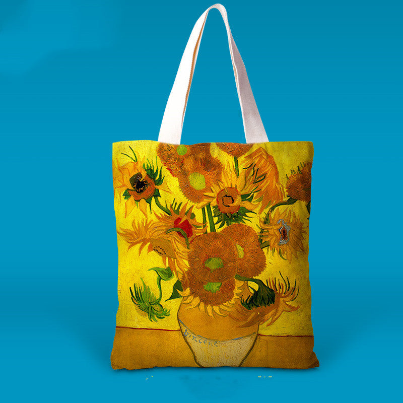 Van Gogh Art Print Impressionist Canvas Tote Bag