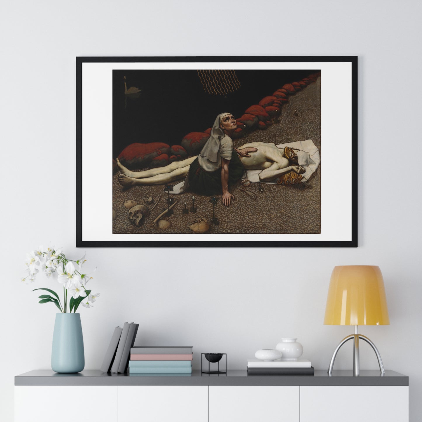 Lemminkäinen's Mother (189)  by Akseli Gallen-Kallela, from the Original, Framed Art Print