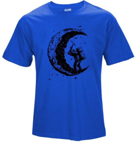 'Digging The Moon' Print T-Shirt