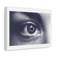 Human Eye Pixel Art Print on Satin Canvas