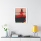 In a Boat, Neo-Surrealism, Art Print on Satin Canvas, Stretched