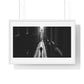 Black and White Photography, High-Contrast Cityscape II 'Designed by AI' Framed Print