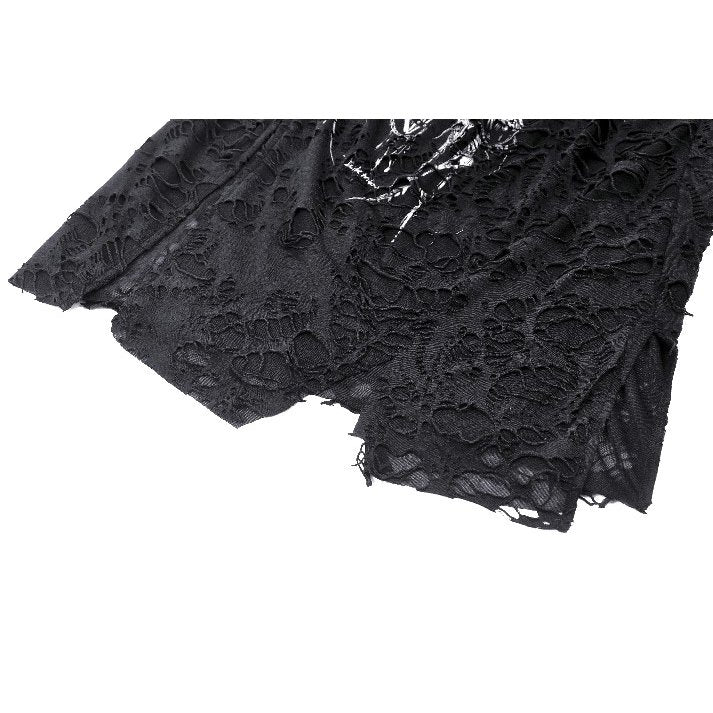 Dark in Love Yvette Black Distressed Graphic Tank Top