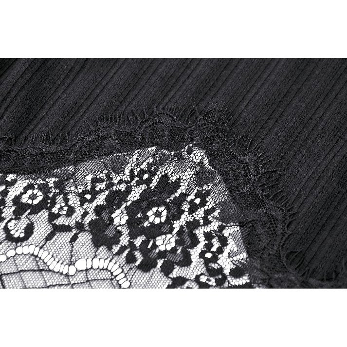 Dark in Love Eliza Gothic Black Camisole